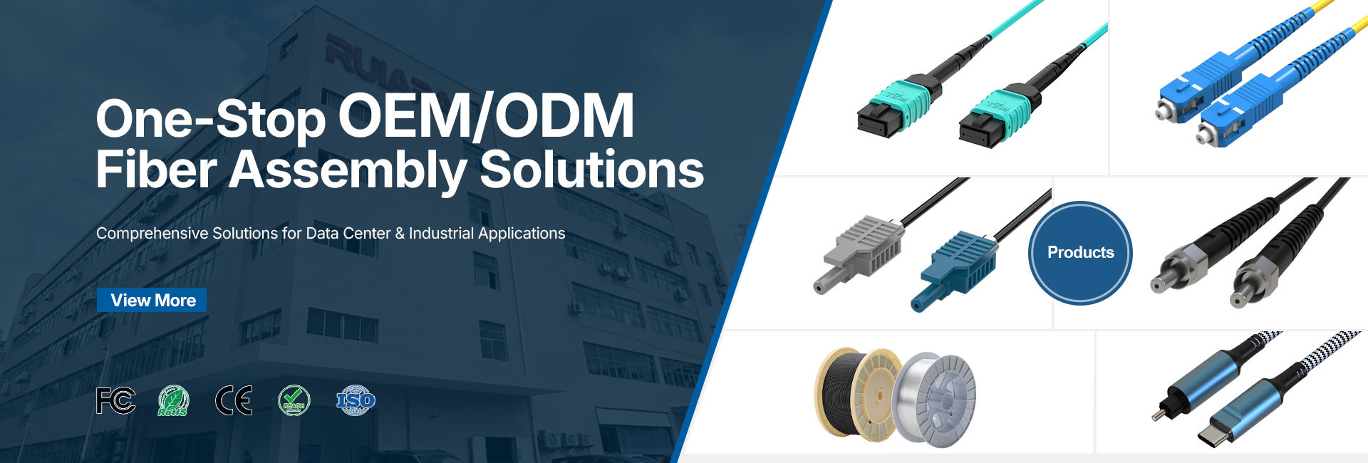 Qualità Cavo della toppa della fibra di MTP MPO Fabbrica