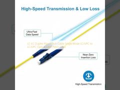 Cavo patch in fibra duplex LC-LC, monomodale, LC/UPC a LC/UPC, cavo patch in fibra ottica