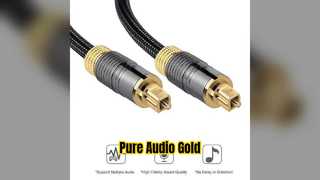 Cavo Toslink in oro 24 carati Audio cristallino
