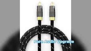 Cavo audio Toslink dorato Altoparlante subwoofer audiofilo