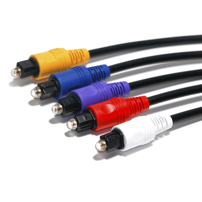 Cavo RCA Cavo audio digitale ottico Connettore in plastica a 5 colori da 1,5 m a 5 m per lettore CD DVD