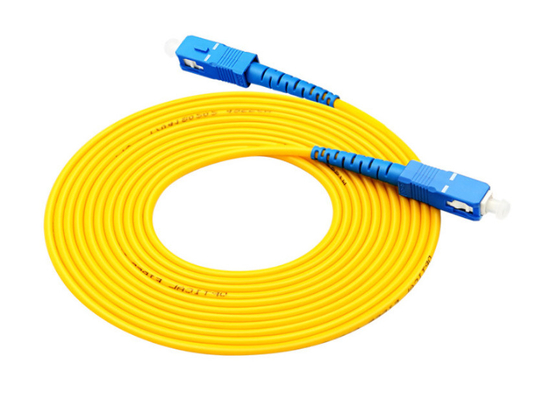 GBP a fibra ottica dual core gialli 4CH del cavo di toppa OM3 10