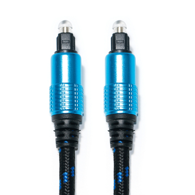 comprare TOSLINK Cavo Audio Digitale Ottico Placcato Rotondo Ject Corda A Maglia Suono Hifi Per Home Theater 1.8M 2M online manufacture