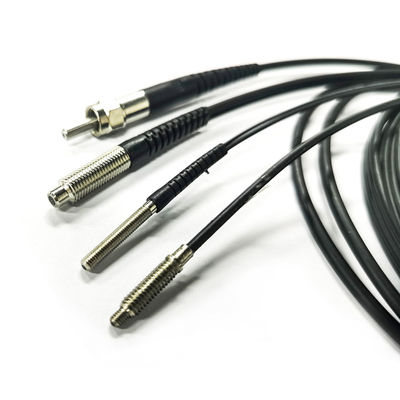 Qualità  Diffuse Reflection Optical Fiber Sensor M3/M4/M5 Series Connector Antenna 0.8mm 1m Fabbrica