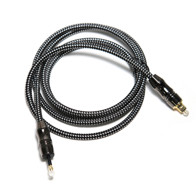 comprare Cavo audio ottico TOSLINK intrecciato digitale Connecotr in metallo placcato 4K per soundbar teatrale online manufacture