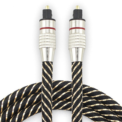 comprare Cavo digitale ottico Toslink Nylon intrecciato Guscio metallico Connettore ad anello rosso HiFi SPDIF 1M - 10M Per soundbar online manufacture