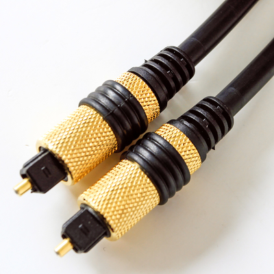 comprare Toslink cavo in fibra ottica audio digitale placcato in PVC con guscio dorato in metallo giallo per TV CD home theater online manufacture