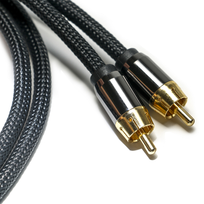 comprare Cavo audio digitale RCA da 3,5 mm in maglia di nylon placcato con corda in lega di alluminio Connettore dorato di alta qualità per soundbar online manufacture