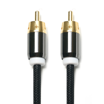 comprare Cavo audio digitale RCA da 3,5 mm 2/1 porta dorata placcata in corda per soundbar Car Audio online manufacture
