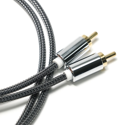 comprare Guscio in lega di alluminio lavorato a maglia in nylon nero RCA Splendid OD6.0 per soundbar HiFi Car audio di lusso 1,5 M online manufacture