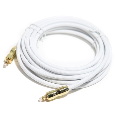 comprare Cavo in fibra ottica audio digitale Toslink OD5.0 Corda lavorata a maglia placcata oro Shell 1.2M per audiofili Outdoor Speake online manufacture