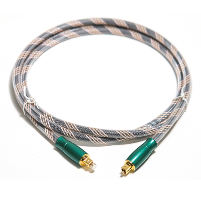 comprare Cavo digitale ottico Toslink Corda lavorata a maglia Placcato oro 4K Connecotr Alta qualità audio HiFi 1.2M 2M Per amplificatore online manufacture