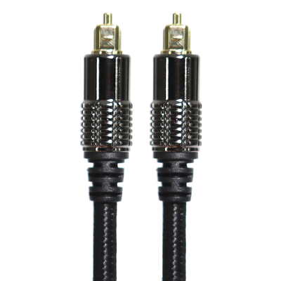 comprare Cavo audio ottico TOSLINK OD5.0 Blakc Knite Rope Lega placcata Shell Interfaccia oro 0.8M 1.2M Per soundbar home theater online manufacture
