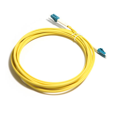 Qualità  Optical Fiber Cord Yellow Duplex Multimode OM5 2M 3M 5m 10G LC-LC For WLAN  LAN Fabbrica