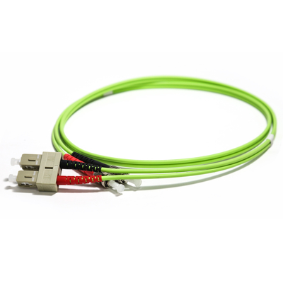 Fibra - cavo di toppa duplex misto della fibra della st millimetro OM2 50/125 3.0mm del cavo ottico ST-LC UPC, 1M/2M/3M/5M/10M