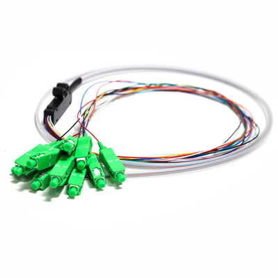 SC APC 12 core Fanout In Fibra Ottica Treccia SM Simplex 1.5 M Fibra Ottica Treccia/Splitter del Circuito di Onde di Luce Planare