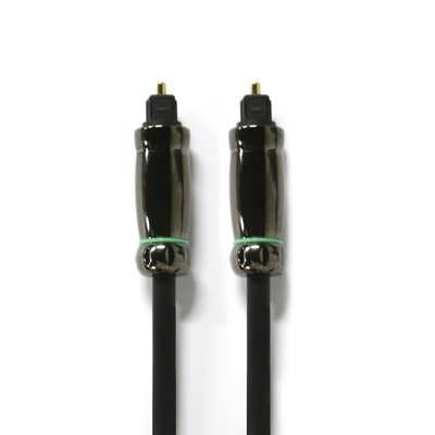 Cavo audio ottico TOSLINK resistente alla corrosione Cavo nero da 6,0 mm per DVD Blu-Ray