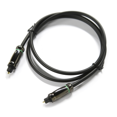 Cavo audio ottico TOSLINK resistente alla corrosione Cavo nero da 6,0 mm per DVD Blu-Ray