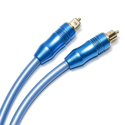 Blu ottico del cavo OD5.0 di Toslink Digital l'audio ha placcato Shell For Amplifier Soundbar di alluminio 1.5M 3M 5M