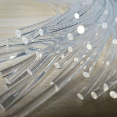 Fibra ottica di plastica del centro 0.25mm-10mm del cavo flessibile PMMA della fibra di FTTH trasparente per la data/segnale trans