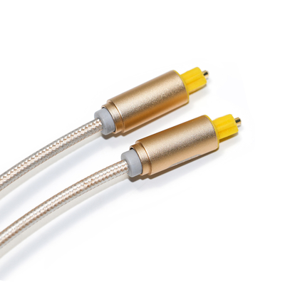 OD4.0 intrecciato Toslink cavo digitale Shell connettore in plastica per soundbar 1.8M 2.4M 3M