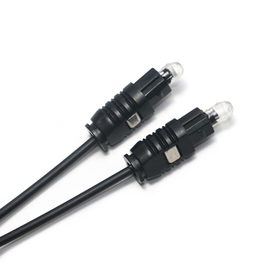 Cavo ottico Toslink OD2.2 Cavo di uscita Spdif ultra sottile nero per CD Soundbar Mini Player