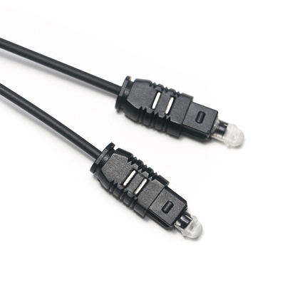 Cavo ottico Toslink OD2.2 Cavo di uscita Spdif ultra sottile nero per CD Soundbar Mini Player