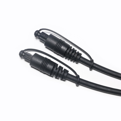 Brand New Hifi Sound Toslink Cavo audio digitale ottico S / PDIF Connettore in oro placcato PVC nero 1.5M 2.4M 3M