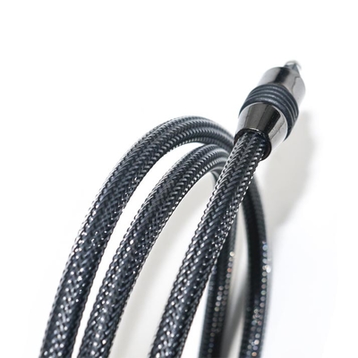 Presa di fabbrica Cavo audio digitale Toslink nuovo di zecca Connettore placcato in oro con guscio in metallo OD4.0 intrecciato in nylon
