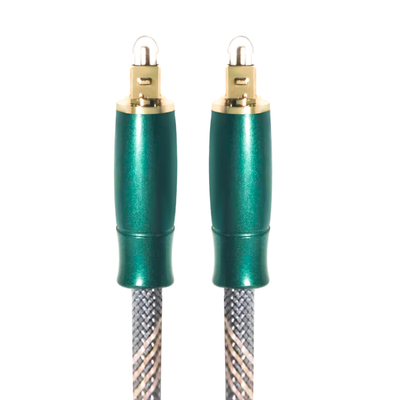 Cavo digitale ottico Toslink Corda lavorata a maglia Placcato oro 4K Connecotr Alta qualità audio HiFi 1.2M 2M Per amplificatore