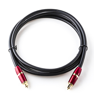Toslink Cavo Ottico Digitale Placcato in PVC Oro Spdif Connettore per Soundbar TV Player 3 Colori 1M