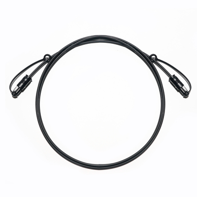 Presa di fabbrica Toslink Optic Audio Cable PMMA PVC nero con cappuccio antipolvere extra sottile per soundbar