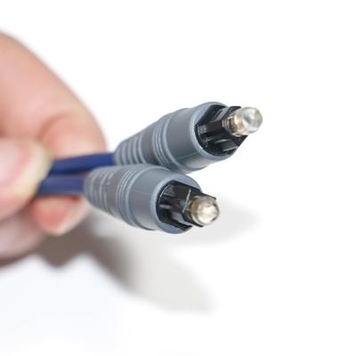Toslink Audio Fibra Ottica Cavo Blu Spdif Plastica Piazza Soket 1.0mm PMMA 1M 2M Per TV Lettore CD