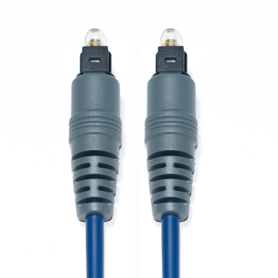 Toslink Audio Fibra Ottica Cavo Blu Spdif Plastica Piazza Soket 1.0mm PMMA 1M 2M Per TV Lettore CD
