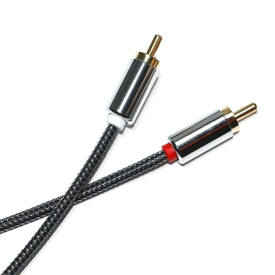 Audio digitale di qualità premium RCA SPDIF da 3,5 mm in lega di alluminio in nylon da maschio a maschio per soundbar VCD DVD TV