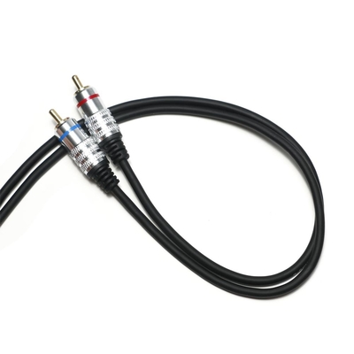 Factory outlet RCA 3.5MM Cavo audio Red Blue Rim PCV Lega placcata per CD TV Soundbar