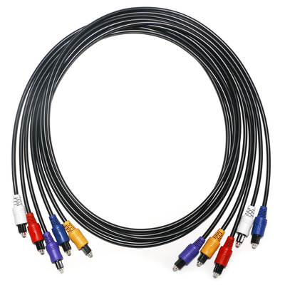 Cavo RCA Cavo audio digitale ottico Connettore in plastica a 5 colori da 1,5 m a 5 m per lettore CD DVD