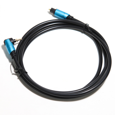 TOSLINK Amplificatore collegato con guscio metallico in alluminio con fibra ottica audio digitale blu per subwoofer Altoparlante Soundbar 0.8M