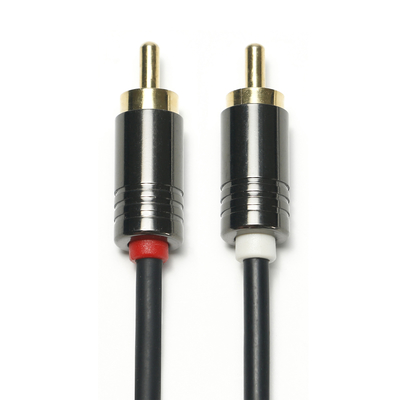 Cavo audio digitale RCA da 3,5 mm in lega di alluminio nero placcato in PVC ShellQuality per soundbar 0,5 m Conector per mini soundbar