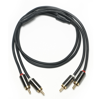 Cavo audio digitale RCA da 3,5 mm in lega di alluminio nero placcato in PVC ShellQuality per soundbar 0,5 m Conector per mini soundbar