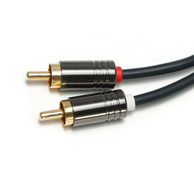 Cavo audio digitale RCA da 3,5 mm in lega di alluminio nero placcato in PVC ShellQuality per soundbar 0,5 m Conector per mini soundbar