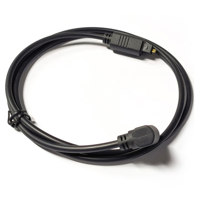presa di fabbrica Cavo audio digitale Toslink Nero OD4.0 Interfaccia quadrata 90 ° 0,5 M per soundbar mini Player