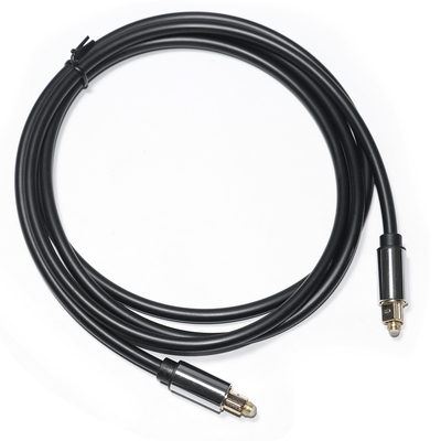 Cavo audio ottico digitale Toslink OD5.0 Cavo di interfaccia quadrato in lega di alluminio placcato per subwoofer 1.2M