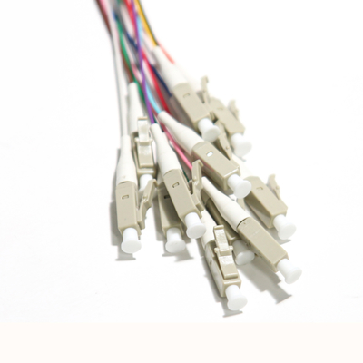 La fibra blu del nastro del centro di LC UPC 12 intreccia le velocità grigie di Gigabit Ethernet del porto 0.9mm 1.5m-3m