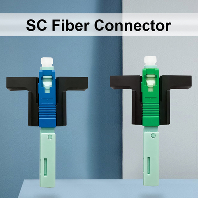 Connettore manuale riutilizzabile per reti FTTH standard SC lucido APC/UPC