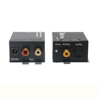 Presa di fabbrica Fibra ottica digitale ad analogico Convertitore audio Toslink/SPDIF da 3,5 mm DTA10