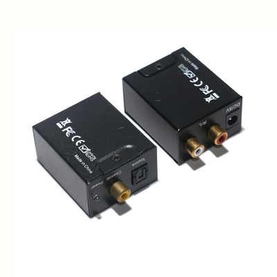 Presa di fabbrica Fibra ottica digitale ad analogico Convertitore audio Toslink/SPDIF da 3,5 mm DTA10
