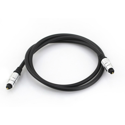Prezzo di fabbrica Cavo in fibra ottica Toslink nuovo di zecca Porta in oro placcato guscio in alluminio bianco per Home Theatra 1.2M