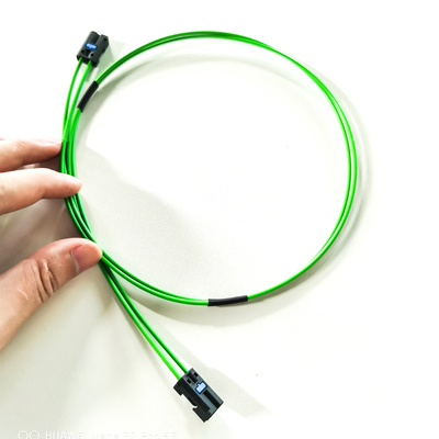Adattatore femmina per cavo verde oliva con bypass ad anello in fibra ottica da 22 cm per BGM Mercedes