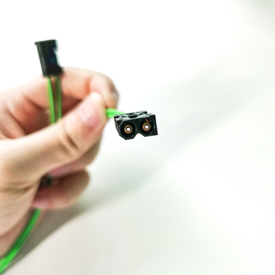 Adattatore femmina per cavo verde oliva con bypass ad anello in fibra ottica da 22 cm per BGM Mercedes
